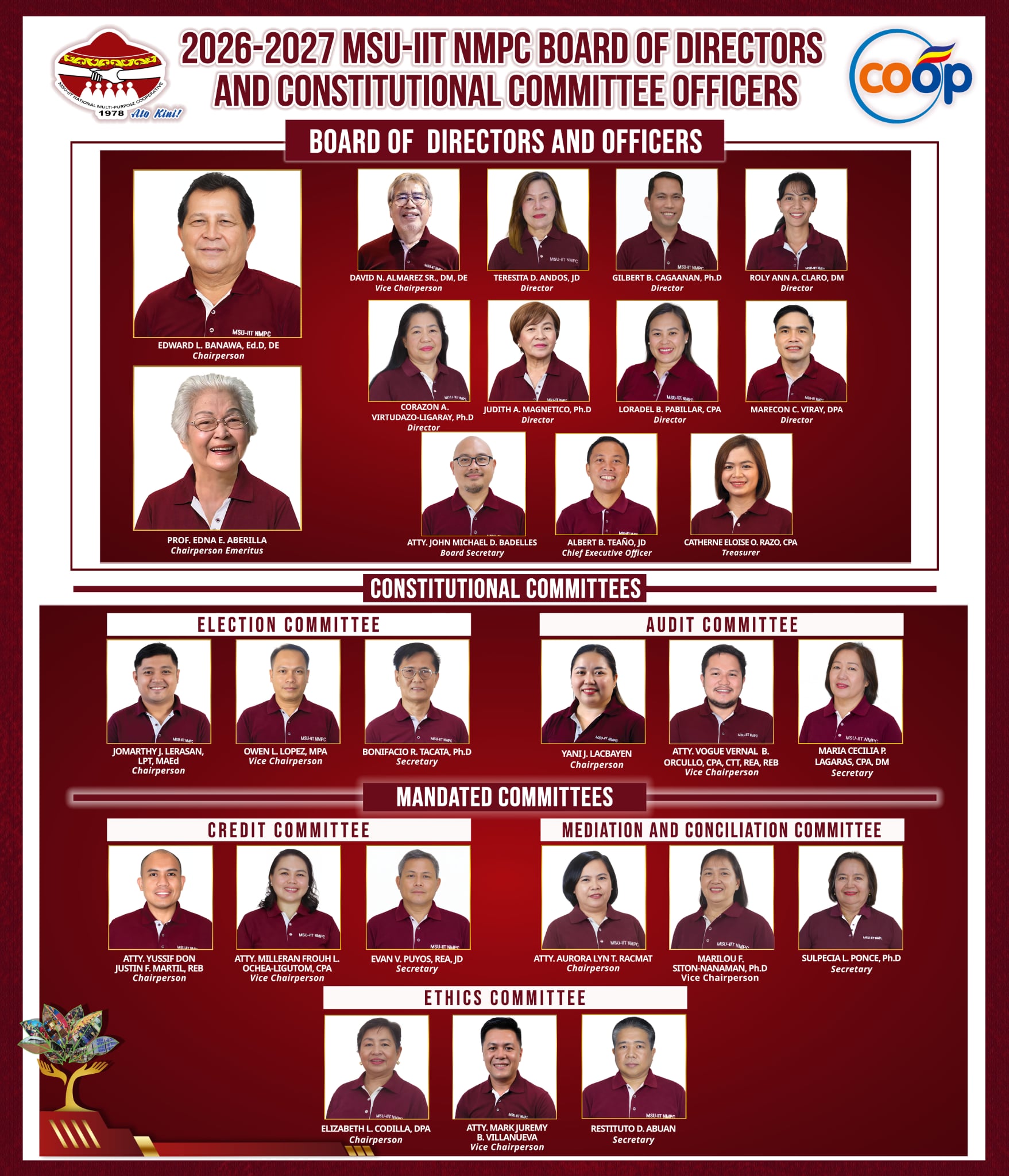 2025-2026 BOD Members